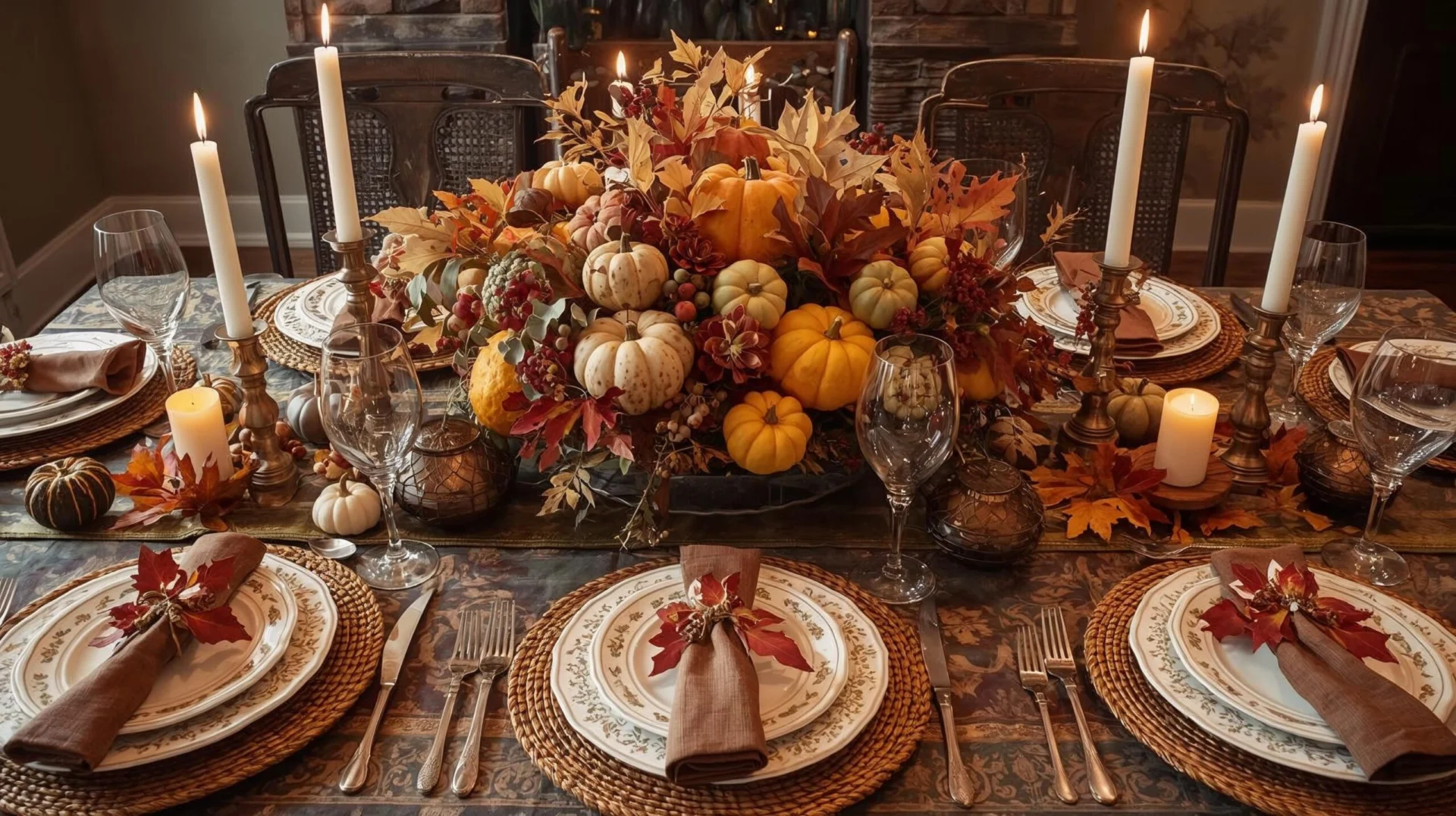 Thanksgiving Table & Centerpiece Ideas