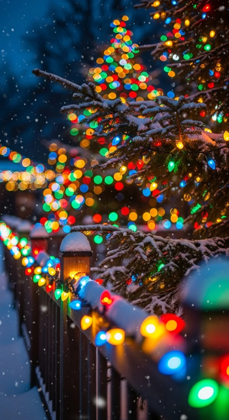 Christmas Lights iPhone Wallpapers
