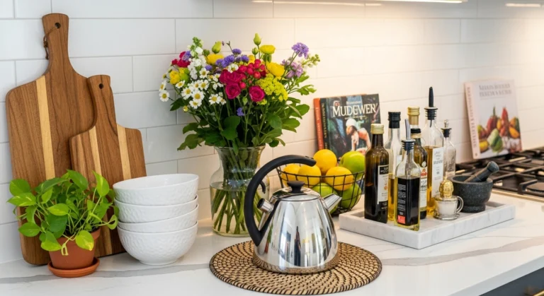 kitchen counter styling