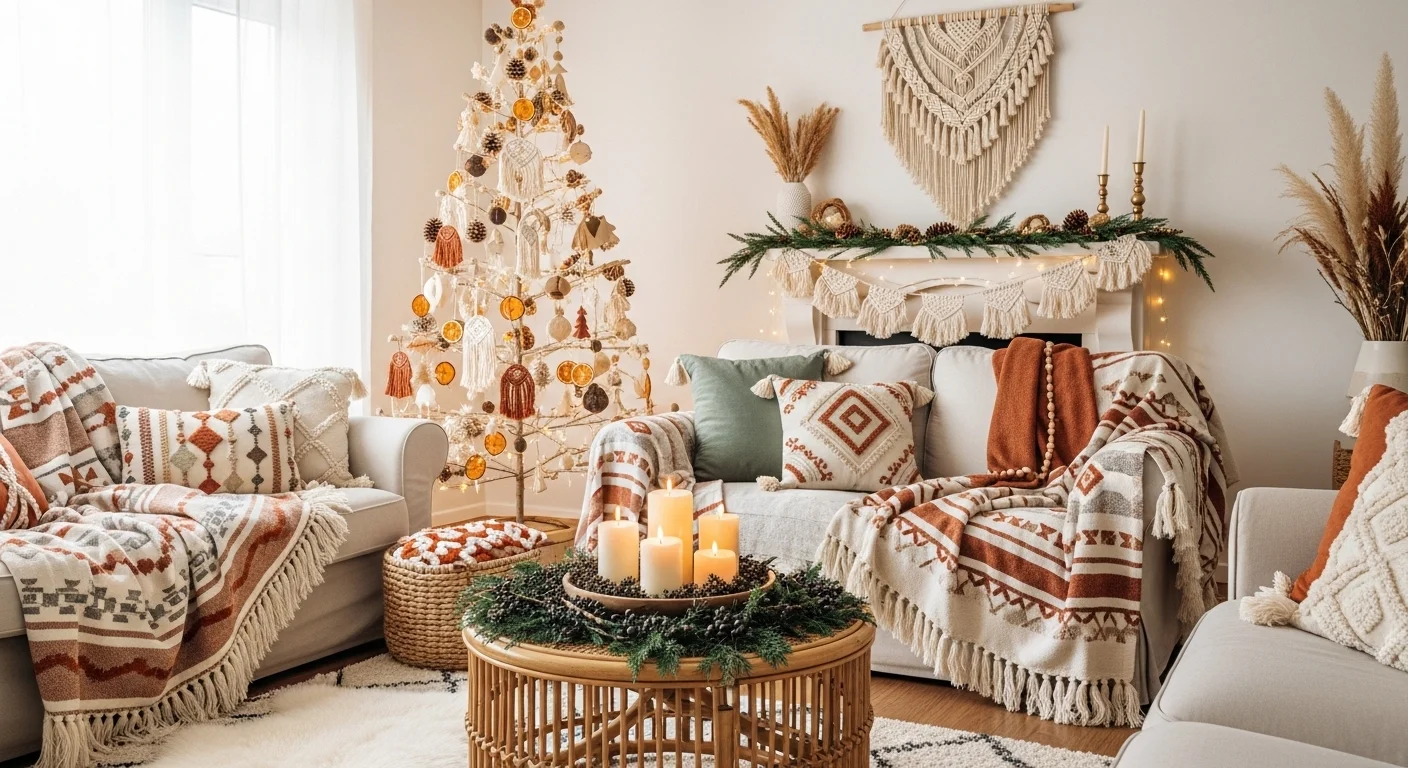 boho Christmas décor ideas