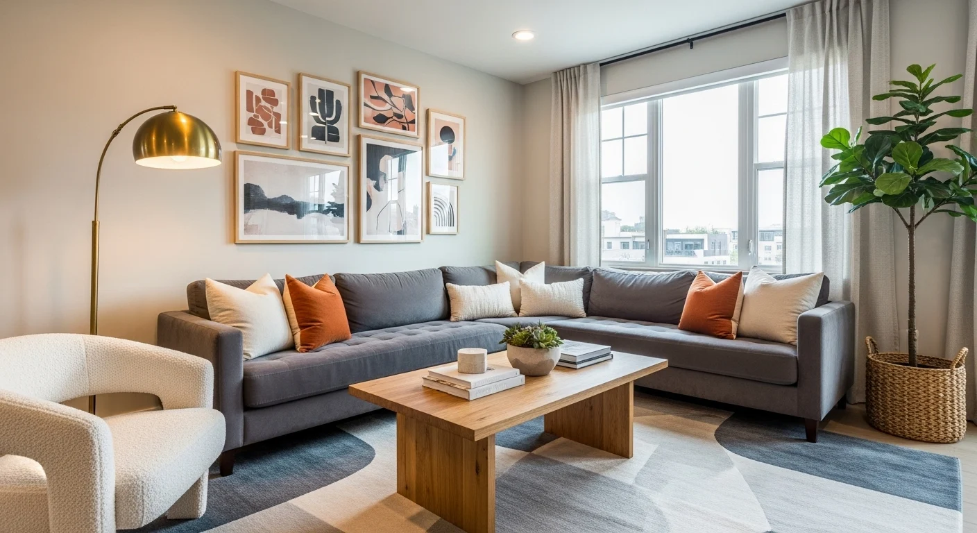 Cozy & Modern Living Room design!