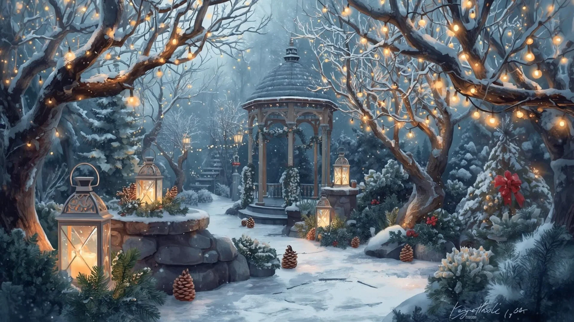 Winter Garden Decor