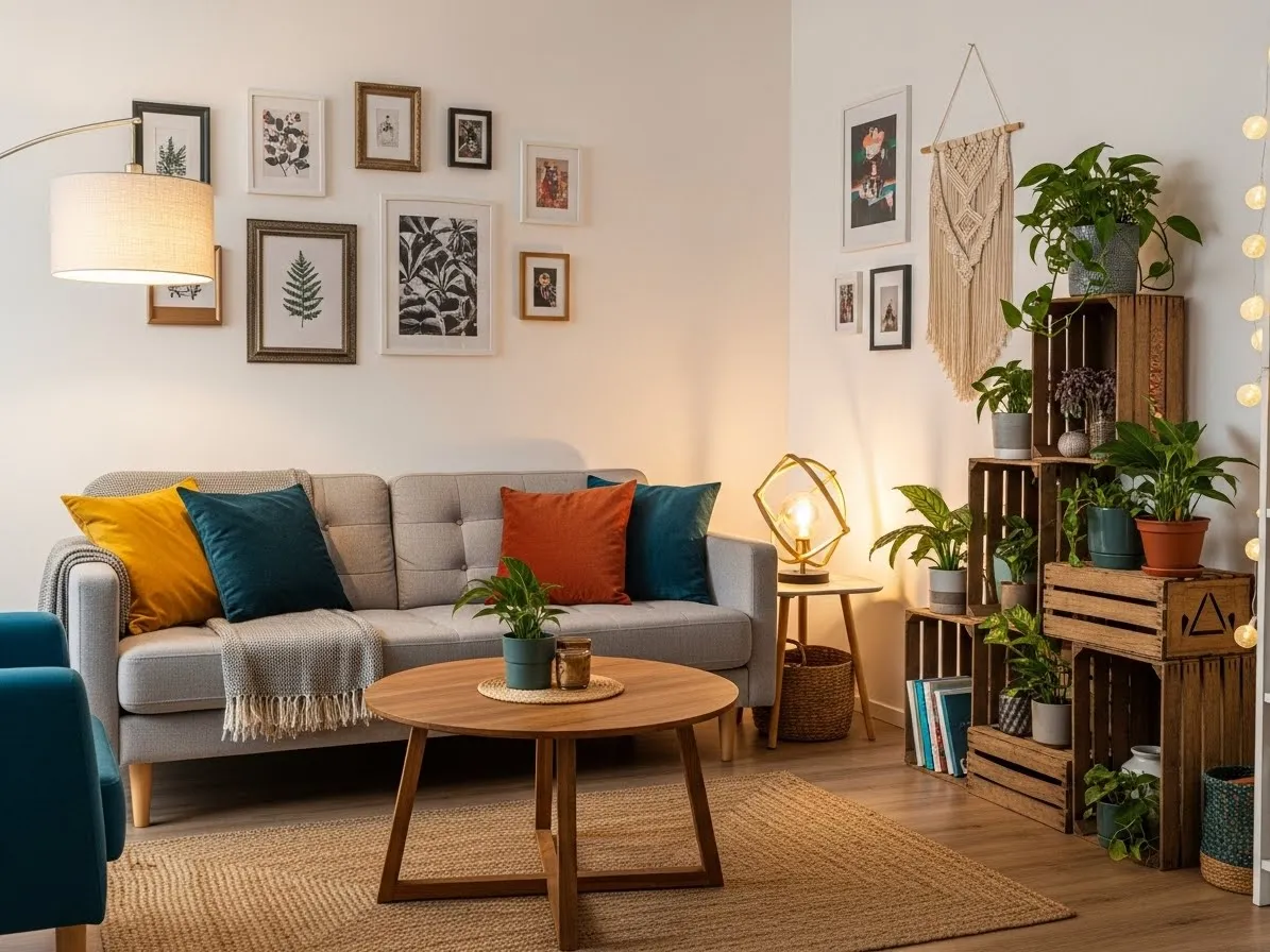 “Budget-friendly living room ideas for 2026 using affordable furniture, upcycled pieces, and smart decorating”