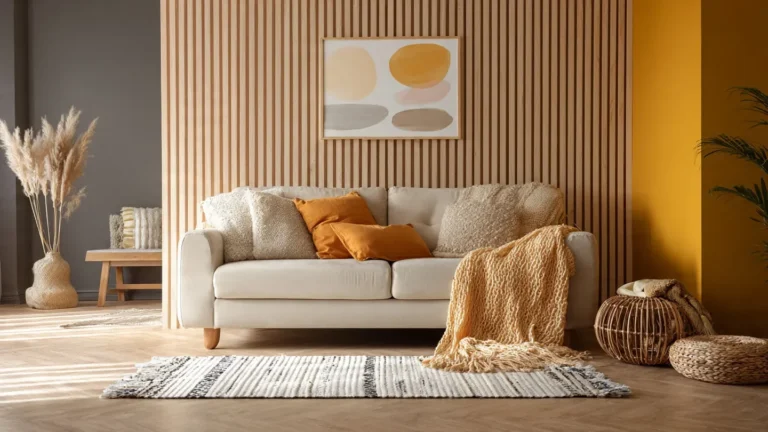 Featured hero image for accent wall ideas showing a modern living room with a bold accent wall focal point that elevates interior design.”