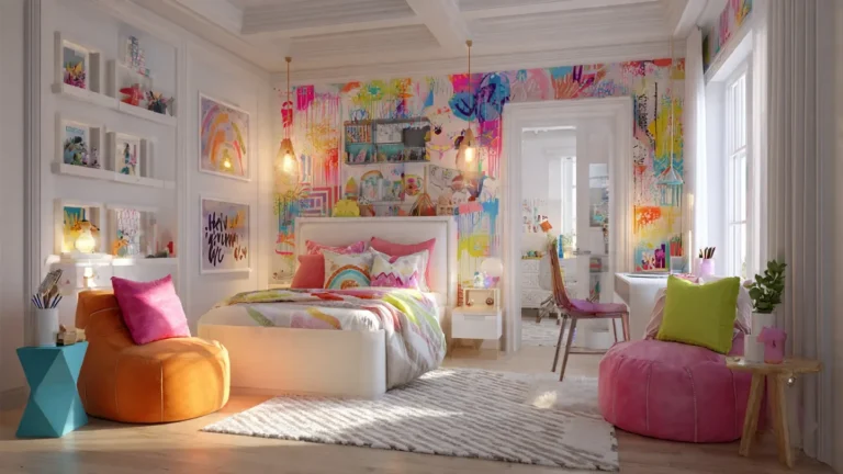 “Colorful and playful kids bedroom showcasing magical kids bedroom ideas with creative décor and imaginative themes.”