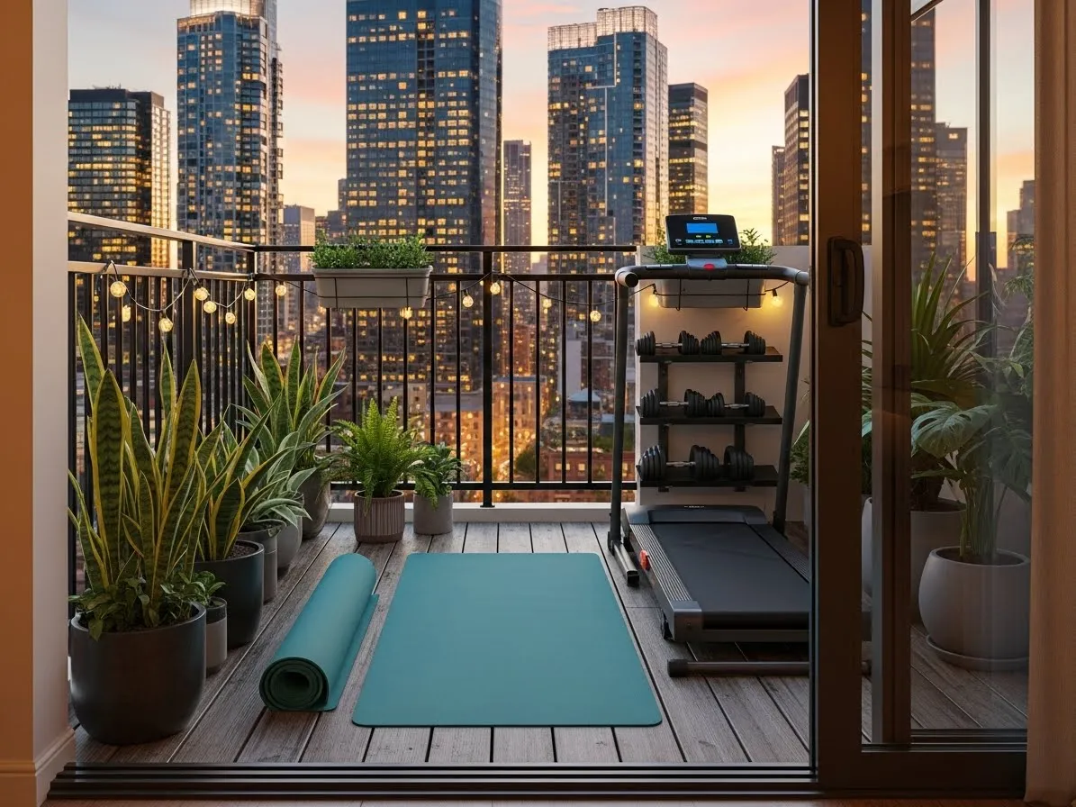 Balcony home gym ideas for small apartments and outdoor workouts