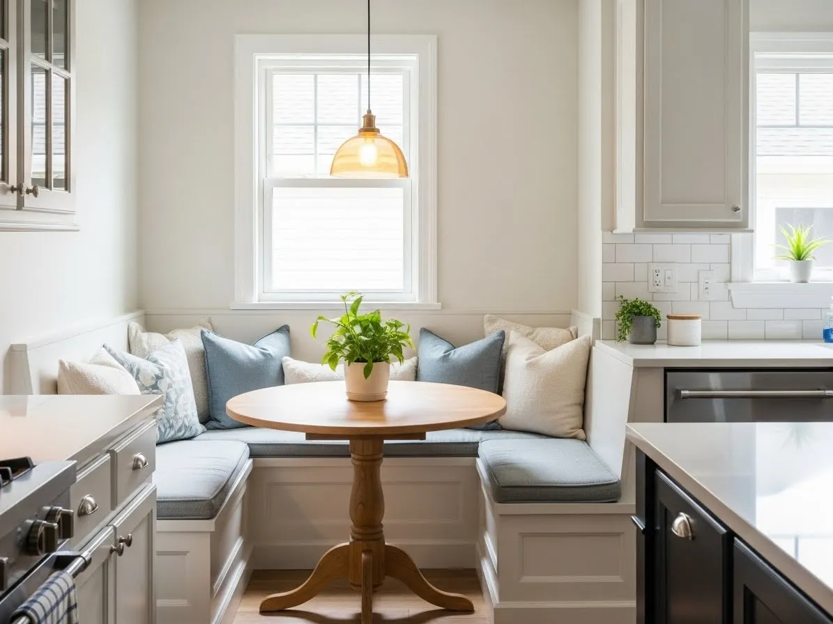 Built-in breakfast nook kitchen corner for amazing kitchen interior ideas