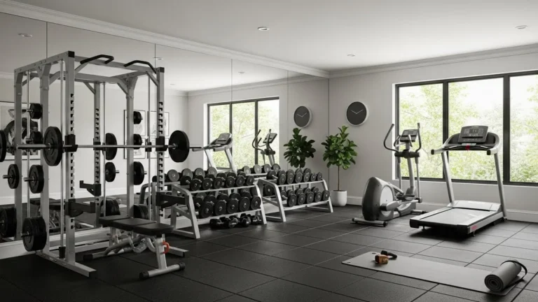 Modern home gym ideas featuring a stylish and functional workout space at home