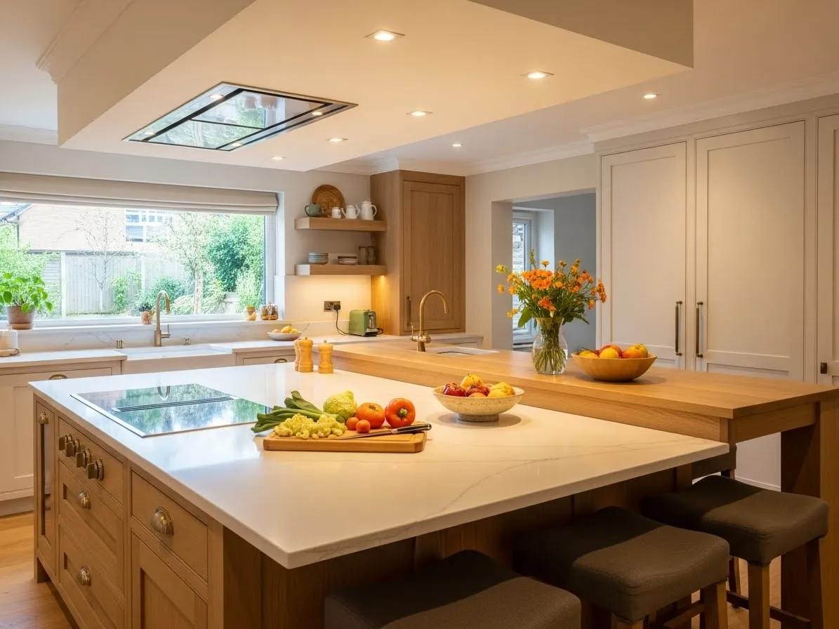 Sculptural kitchen lighting trends with statement pendant lights