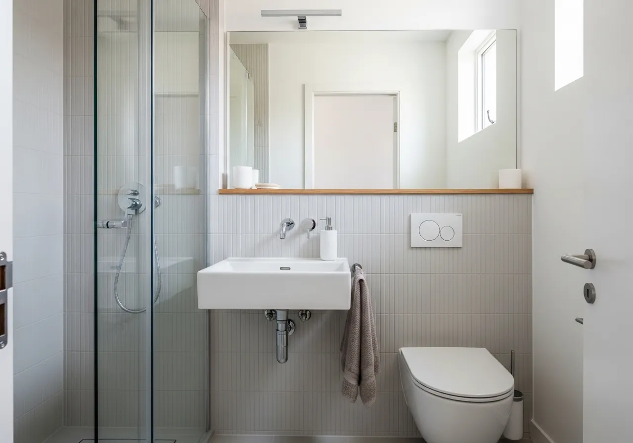 Small bathroom-remodel-ideas using space-saving fixtures and modern design