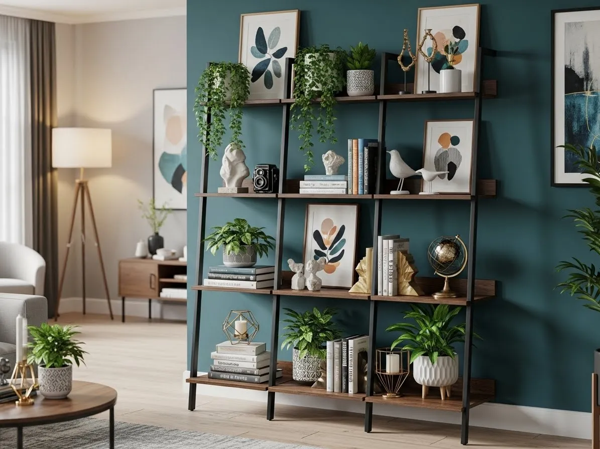 Statement ladder shelf decor ideas to elevate any room