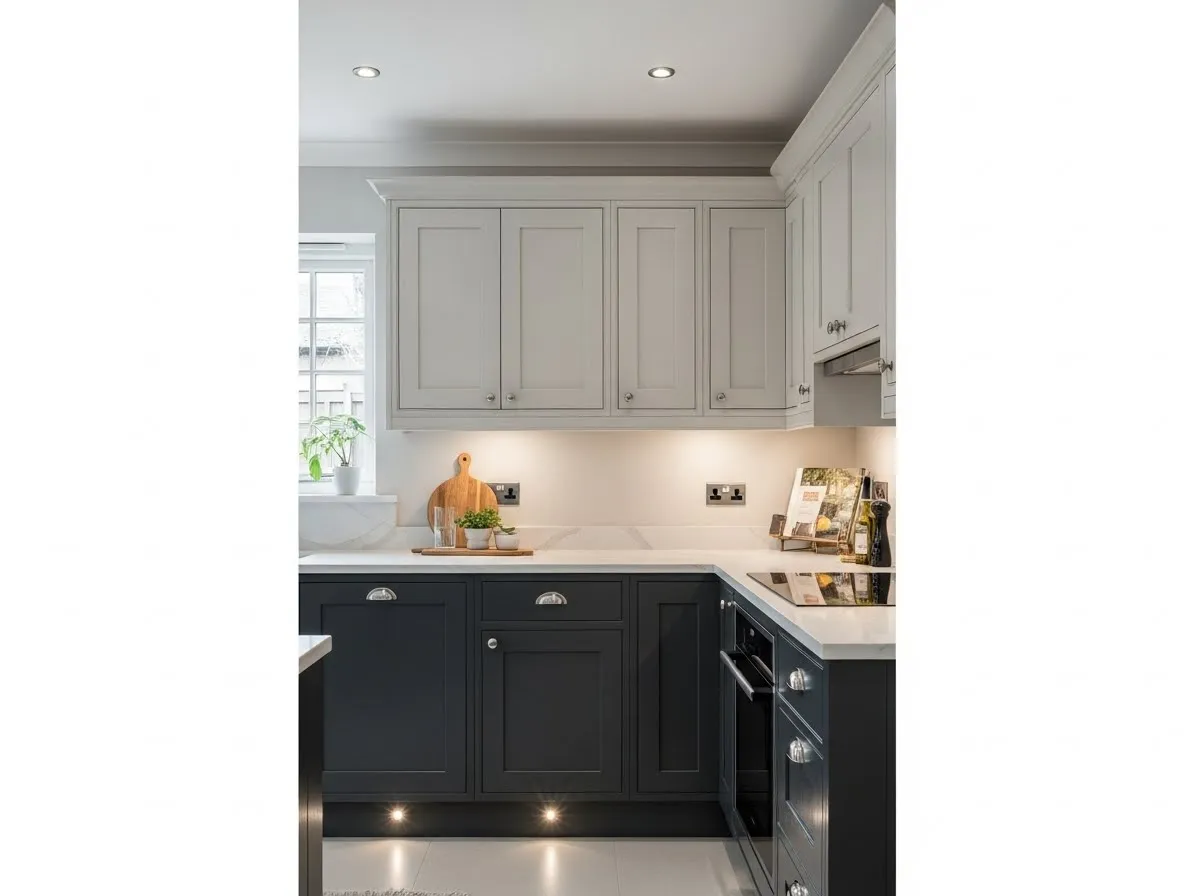 Two-tone kitchen cabinets for a designer look in amazing kitchen interior ideas