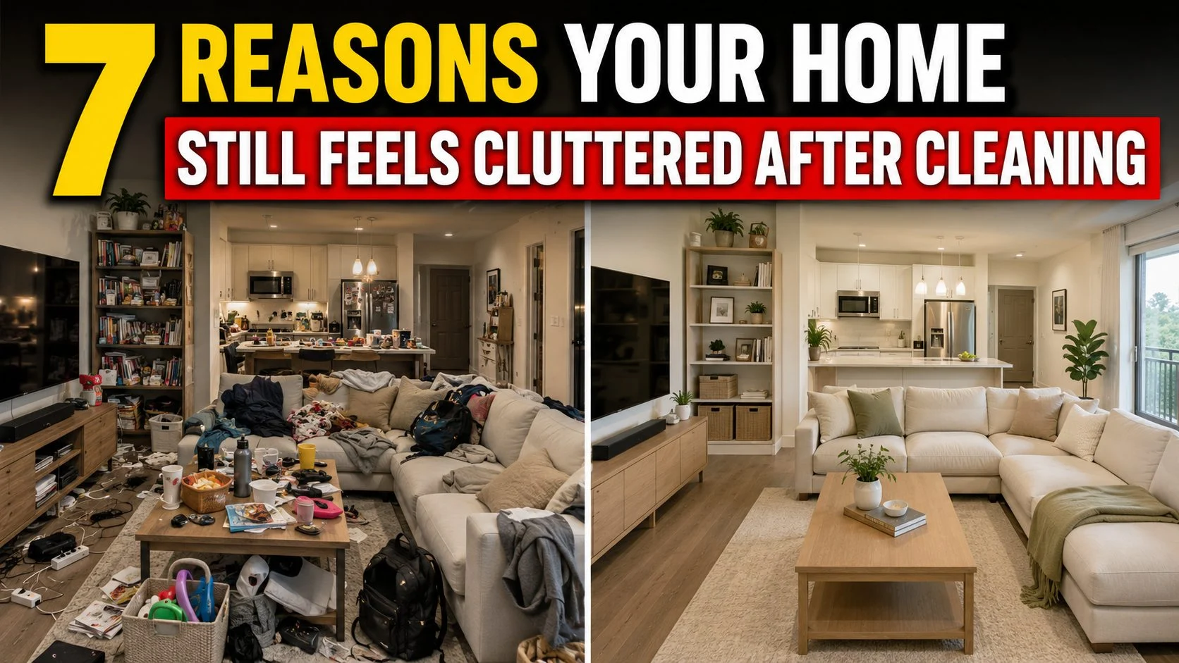 7 Reasons Your Home Still Feels Cluttered After Cleaning