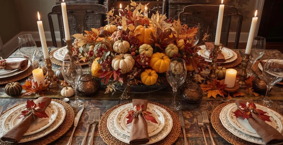 Thanksgiving Table & Centerpiece Ideas