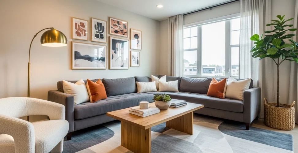 Cozy & Modern Living Room design!